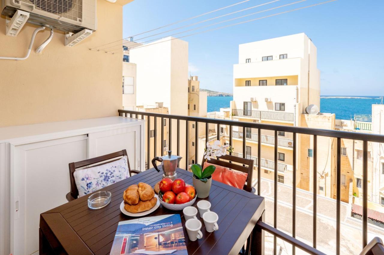 Sea Bliss Apartments With Terrace Just Off Seafront In St Paul'S Bay - By Getawaysmalta St. Paul's Bay Exterior photo
